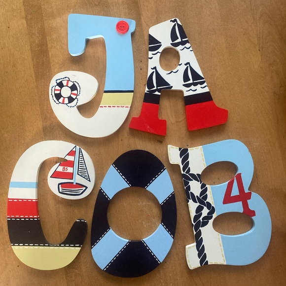 Other - JACOB wooden letters